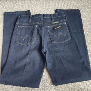 Mens Dark Blue Wrangler Jeans